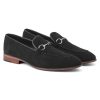 Men's Suede Loafers And Derby Shoes Black Footwear
